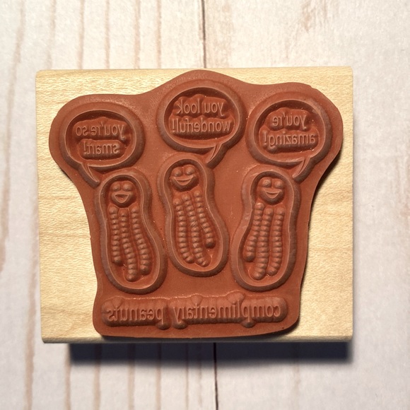 5/20$ RUBBER STAMP complimentary peanuts - Picture 2 of 2